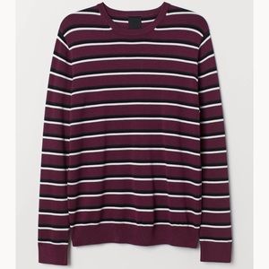 H&M Plum striped sweater